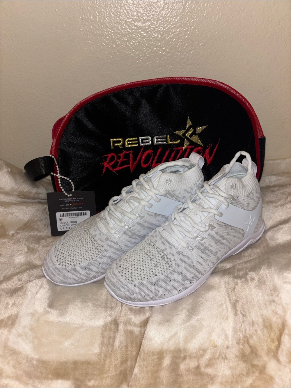 NWT Rebel Revolution Women's White Cheer Shoes